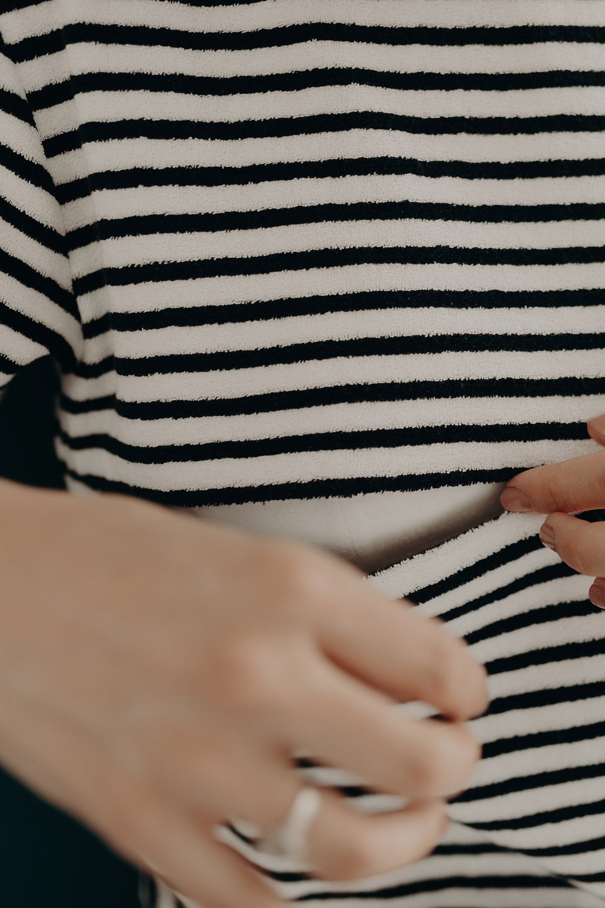 T-shirt d’allaitement en éponge Mèrinière