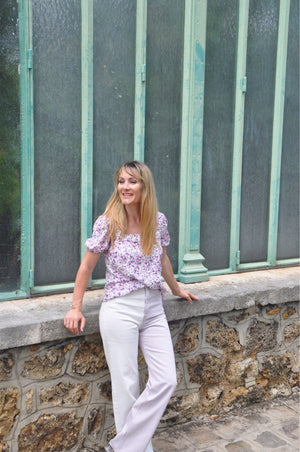 Blouse d’allaitement Lilas Mama - You&MilkBlouse d’allaitement Lilas MamaBlouse d’allaitement Lilas Mama