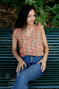 Nursing top with tied straps Joy