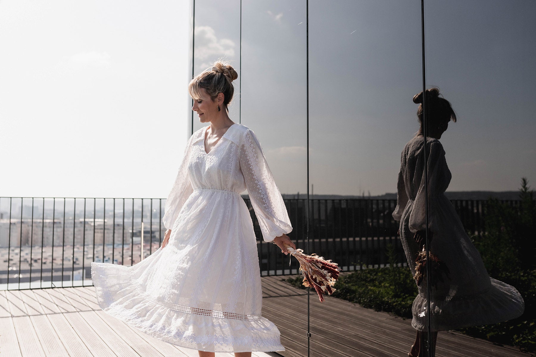 Robe-Mariage-Ceremonie-allaitement-Boheme-MamarryMe-Blanc-Organic-Cotton-Breastfeeding-Wedding-dress-YouAndMilk