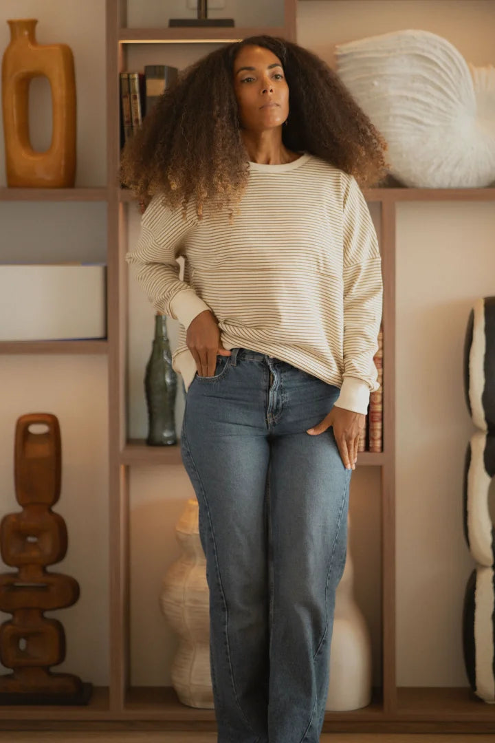 Sweat oversize brownie allaitement