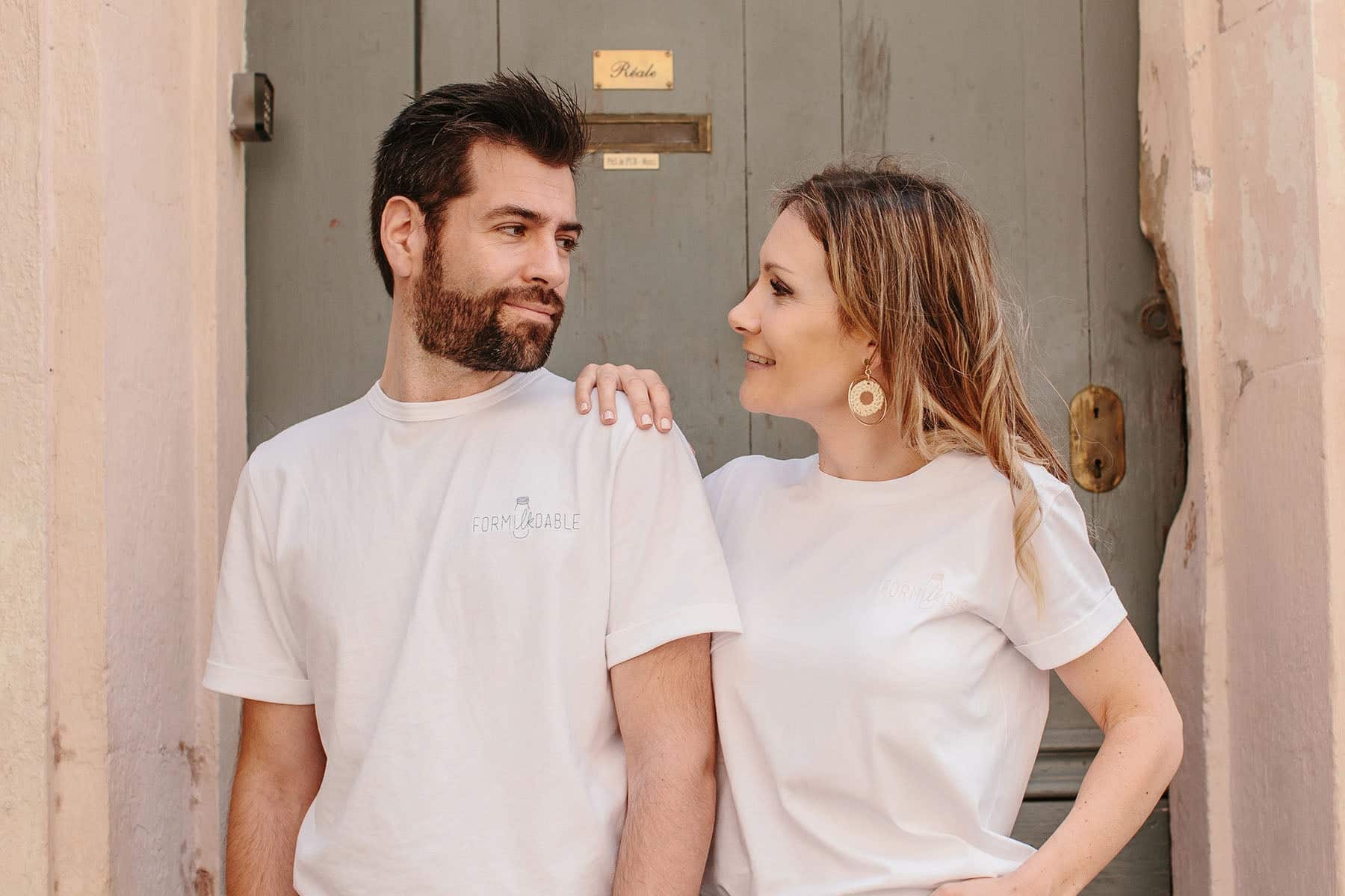 t-shirt blanc coton biologique homme et femme