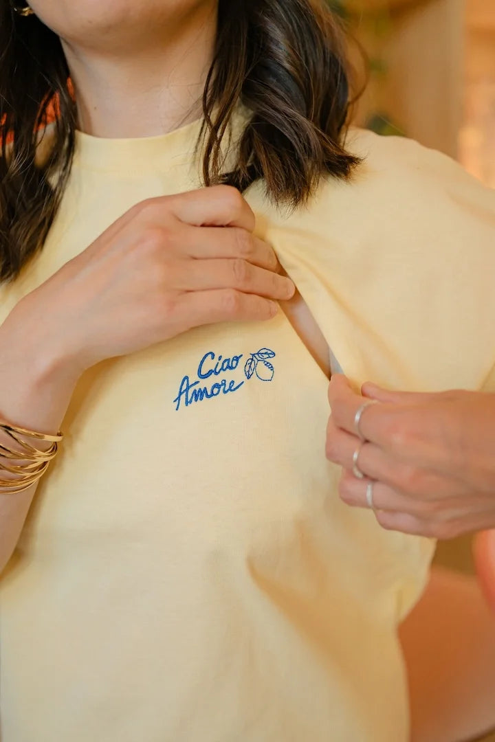 Yellow Ciao Amore Nursing T-shirt