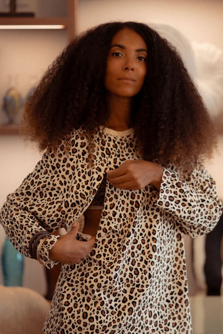 Tshirt allaitement leopard manches longues 