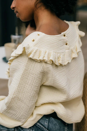 Blouse d'allaitement Bohémilk 100% gaze de coton biologique - You&MilkBlouse d'allaitement Bohémilk 100% gaze de coton biologiqueBlouse d'allaitement Bohémilk 100% gaze de coton biologique