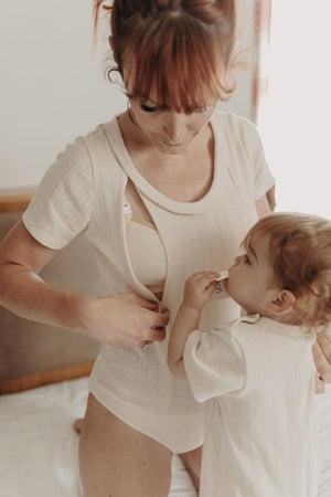 Body d’allaitement Love My Body en maille pointelle - You&MilkBody d’allaitement Love My Body en maille pointelleBody d’allaitement Love My Body en maille pointelle