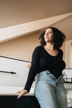 Body allaitement noir You&Milk