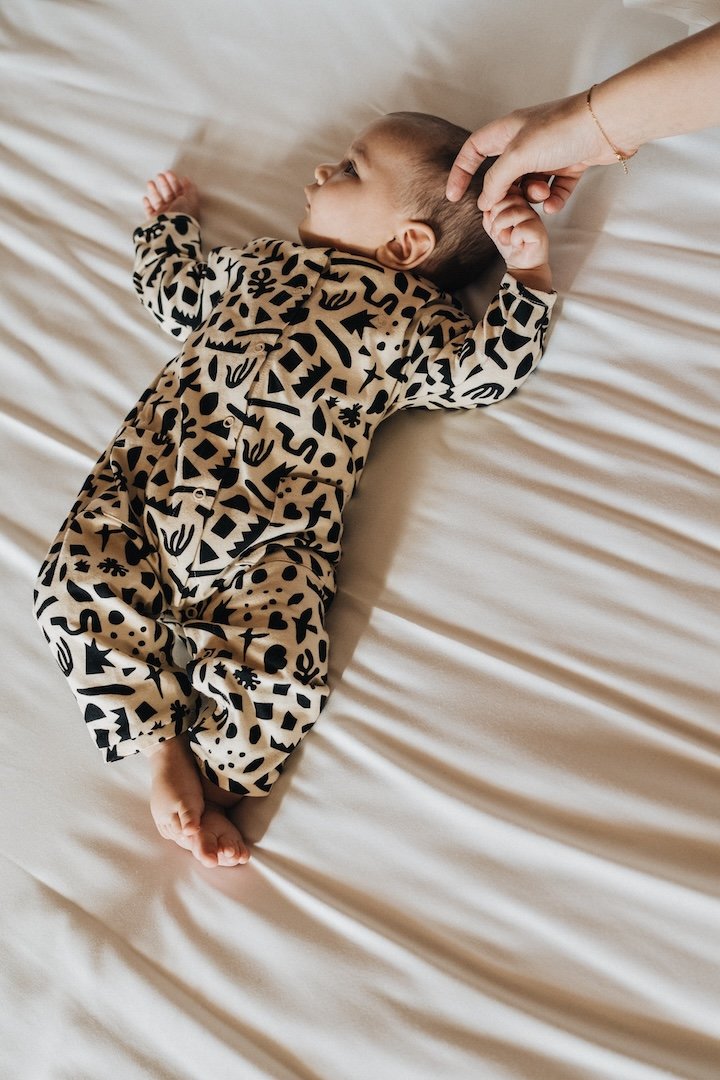 Combinaison bébé géometric coton biologique You&Milk