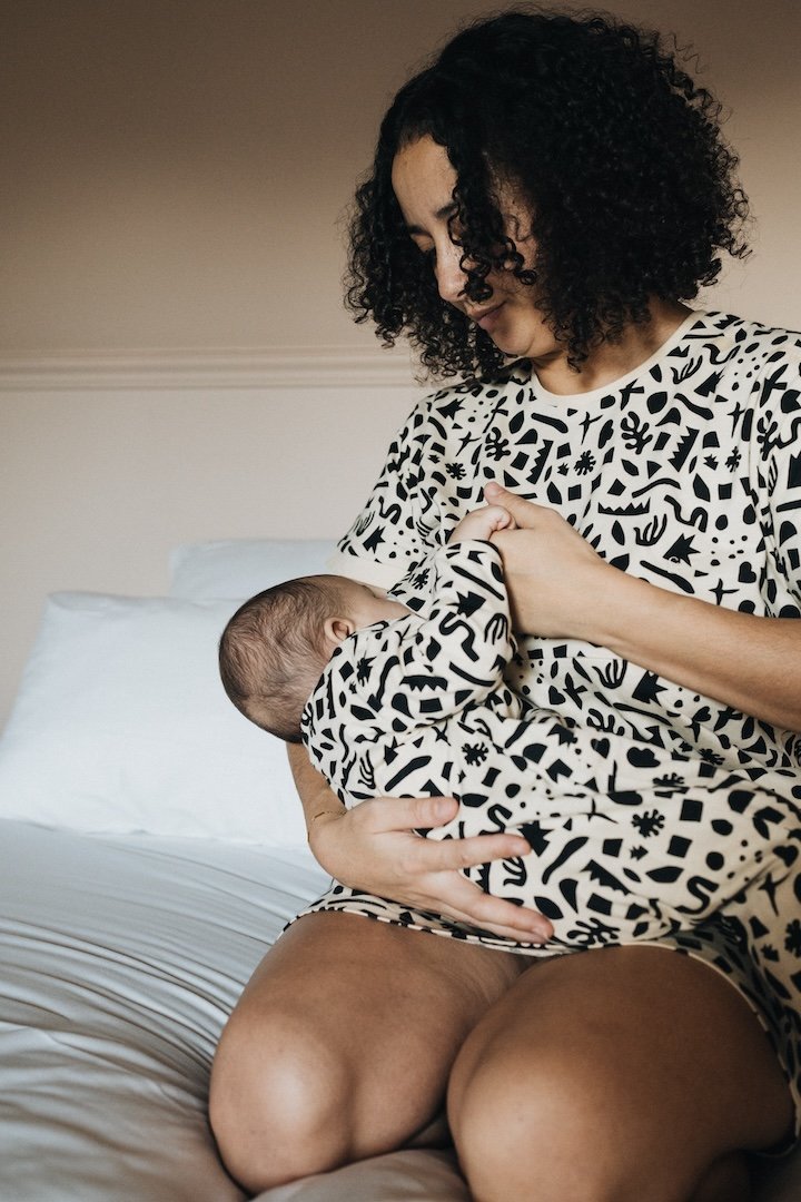 Robe t-shirt Géométric allaitement coton biologique You&Milk