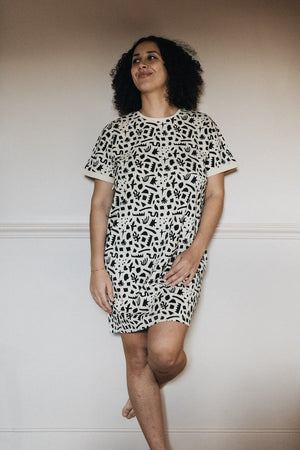 Robe t-shirt Géométric allaitement coton biologique You&Milk